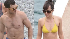 Hviezdy 50 Shades of Grey na pláži: Sexy telo v miniatúrnych bikinách