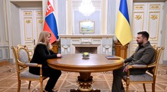 Čaputová a Pavel museli ísť v Kyjeve do krytu