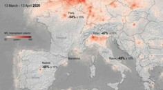 Ovzdušie v Európe dávno nebolo také čisté. Satelitné snímky ukazujú pred a po-koronové časy