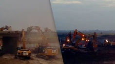 Časozberné VIDEO: Most nad D1 zmizne pred očami za dve minúty