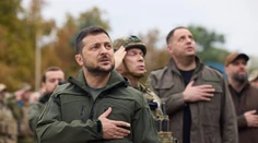 OBRAZOM:  Zelenskyj osobne poďakoval vojakom, ktorí vyhnali okupantov z mesta Izium