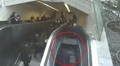 Pokazený eskalátor sa zrazu rozbehol, jedného muža doslova pohltil