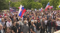 "Do basy! Do basy!" skandoval asi 300-hlavý dav nespokojných pred Úradom vlády