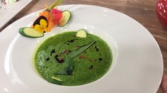 Krém z medvedieho cesnaku a pečenou baby zeleninou