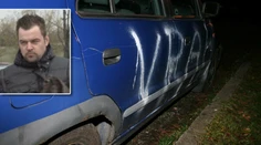 Vrah! To napísali Kramnému na auto