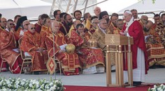 Pápež v Prešove poukázal na význam kríža a vydávanie svedectva