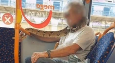 Namiesto rúška plaz. Muž nastúpil do autobusu s hadom omotaným okolo úst