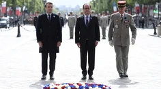 Hollande s Macronom spoločne oslavovali koniec 2. sv. vojny