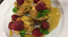 Muffinkové toasty s bielou ganache