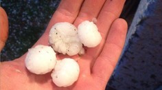 Počasie sa zbláznilo. Takéto veľké krúpy padali z neba