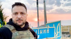 Volodymyr Zelenskyj zavítal na frontovú líniu v Doneckej oblasti