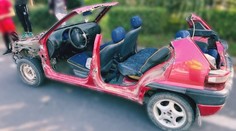 GALÉRIA: Netradičný „kabriolet“ brázdil ulice Lučenca. Za volantom sedel mladík bez vodičáku