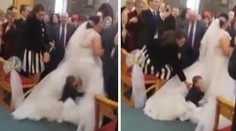 Stačila sekunda a romantika bola fuč! Chlapec si nevestu zmýlil s perinou