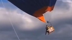 VIDEO: Krušné chvíle počas nafukovania balóna. Kolos odrazu vzlietol aj s pracovníkom