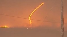 Ničivý požiar v Kalifornii: Ľudia nakrútili ohnivé tornádo