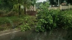 Silné búrky komplikujú dopravu. Na cestách sú popadané stromy, viaceré vlaky meškajú