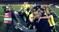 VIDEO: Švédi po postupe oslavovali až tak bujaro, že zdemolovali štúdio Eurosportu