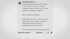 Pozor na podvodné SMS. Ak kliknete na odkaz, môžete prísť o peniaze
