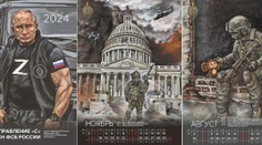 FOTOGALÉRIA: Putin „na steroidoch“ aj horiaci Kapitol. Kalendár ruskej tajnej služby pôsobí ako zlý vtip