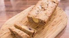 Pšenovo-banánový chlebík s vlašskými orechmi