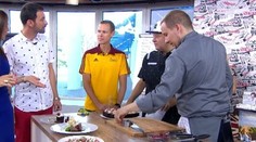 Tekvicovo-paštrnáková polievka s gaštanmi