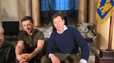 Ukrajinský prezident sa v bunkri stretol s novinármi. Išli sme dlhými a temnými chodbami, opísali