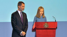 Malá následníčka španielského trónu prvýkrát prehovorila na verejnosti
