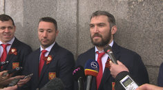 Pekné gesto ruskej reprezentácie: Hráči zbornej položili na Slavíne veniec