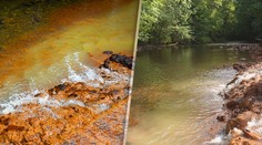 Obyvatelia obcí sa konečne dočkali pohľadu na čistú vodu. Takto vyzerala rieka Slaná po prečerpávacej skúške