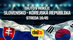 Dajto odvysiela historicky prvý zápas medzi Slovenskom a Južnou Kóreou