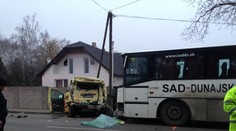 FOTOGALÉRIA: Tragická nehoda v Mostovej, zrazil sa autobus s mikrobusom