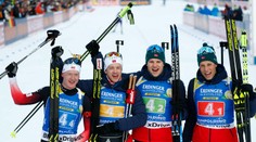 Biatlonovú štafetu v Ruhpoldingu ovládli Nóri, Slováci po dobrom úvode nakoniec 13.