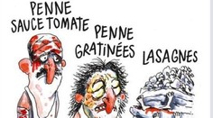 Charlie Hebdo rozhorčil Talianov karikatúrou obetí zemetrasenia. Telá trčia z lasagní