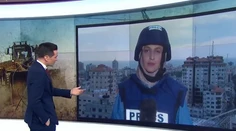 Hrôza v priamom prenose. Raketa vpálila do budovy počas živého vstupu redaktorky v pásme Gazy