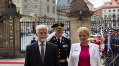 Pavel prijal na Pražskom hrade Čaputovú, pricestovala na poslednú návštevu