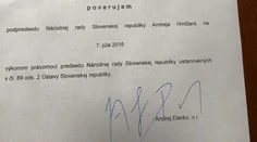 Dankov podpis na Hrnčiarovom poverení viesť parlament je falzifikát, tvrdí opozícia