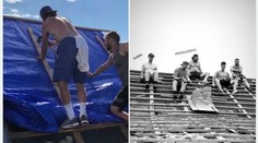 V NHL zarába milióny, v spustošenom rodnom kraji teraz pomáha pri odpratávaní škôd