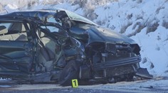 Vážna nehoda na hlavnom ťahu do Turčianskych Teplíc. Vodič na klzkej ceste dostal šmyk, zrážku neprežil