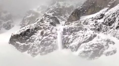 V Tatrách padajú lavíny. Tá, ktorá sa odtrhla v Malej studenej doline, pripomínala vodopád