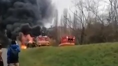 VIDEO: Autobus MHD v Bratislave zachvátil obrovský požiar