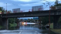 Bratislava pod vodou: Zaplavené boli ulice, areál nemocnice i nový podchod na Trnavskom mýte