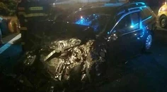 FOTO: Pri Vranove nad Topľou sa čelne zrazili autá. Osem zranených