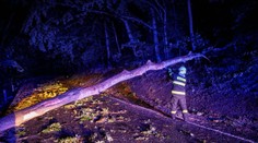 Na Morave opäť vyčíňali búrky. Pre spadnutý strom evakuovali vlak