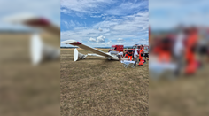 Neďaleko Trnavy padol vetroň pri pristávaní. Žiačka aj inštruktor sú zranení