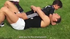 Rozkošná dvojica! Ronaldo trénuje so štvoročným synčekom