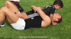Rozkošná dvojica! Ronaldo trénuje so štvoročným synčekom
