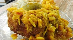 Mandľová bábovka s jablkovým želé