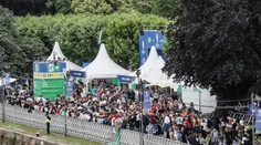 Jedna z najkrajších fanzón i bryndzové halušky. Slováci pred zápasom s Belgickom ovládli Frankfurt