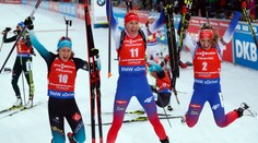 Slovenské biatlonistky si napravili chuť a ovládli preteky s hromadným štartom