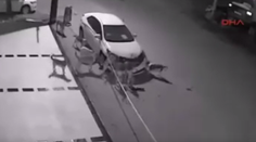 Svorka psov chcela dolapiť mačku. Nepochopíte, ako rozobrali zaparkované auto